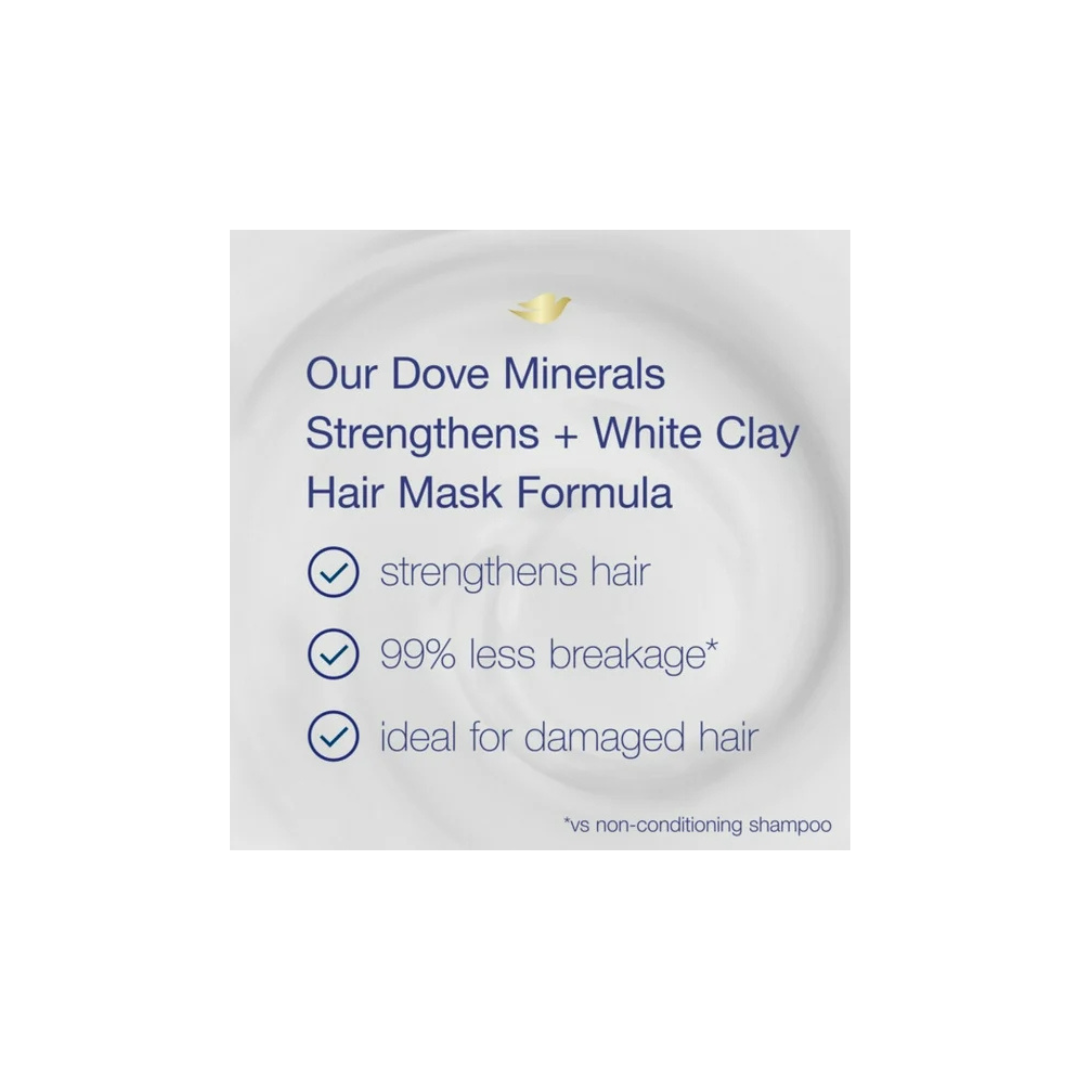 Dove Mineral Hair Mask Strengthens + White Clay 113g
