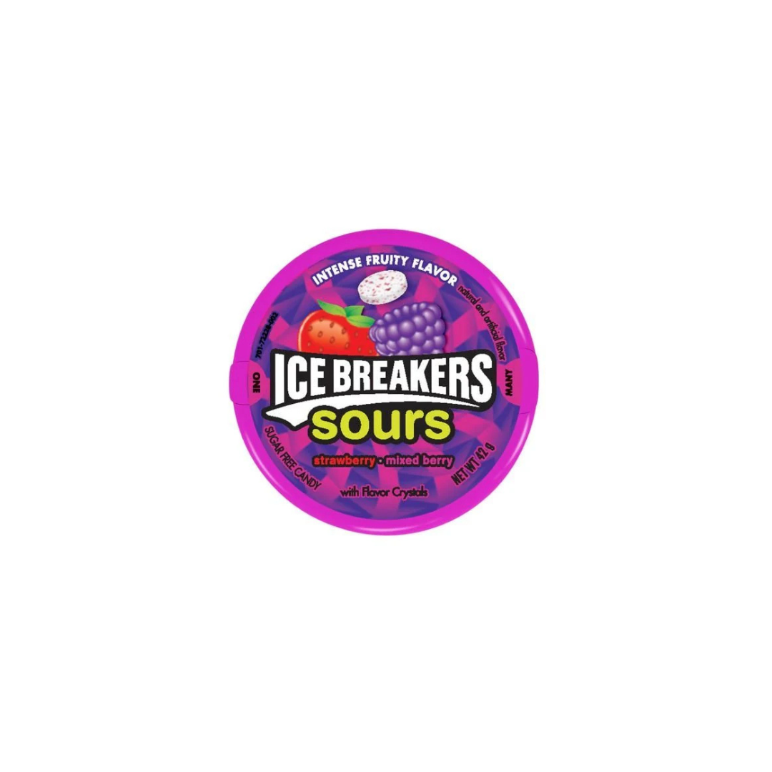 Ice Breakers Sours Strawberry & Mixed Berry 1.48 OZ (42g)