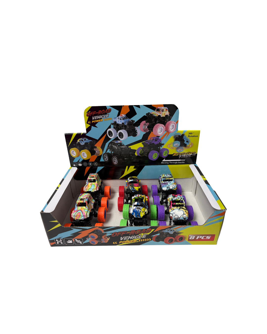 MONSTER TRUCK PULL BACK CARS TOY FOR TODDLERS FRICTION POWERED 1PC