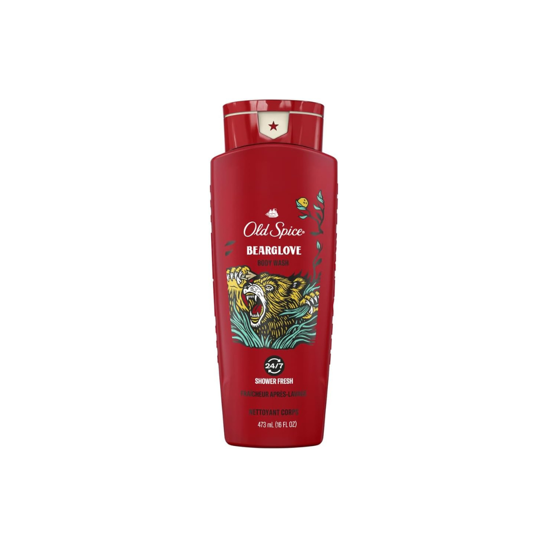 Old Spice Wild Bearglove Scent Body Wash for Men, 473 mL