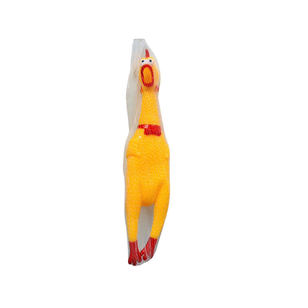 PET TOYS Screaming Chicken, Yellow Rubber Squeezing Chicken Toy Novelty and Durable Rubber Chicken for Kids and Dogs, Rubber Chickens