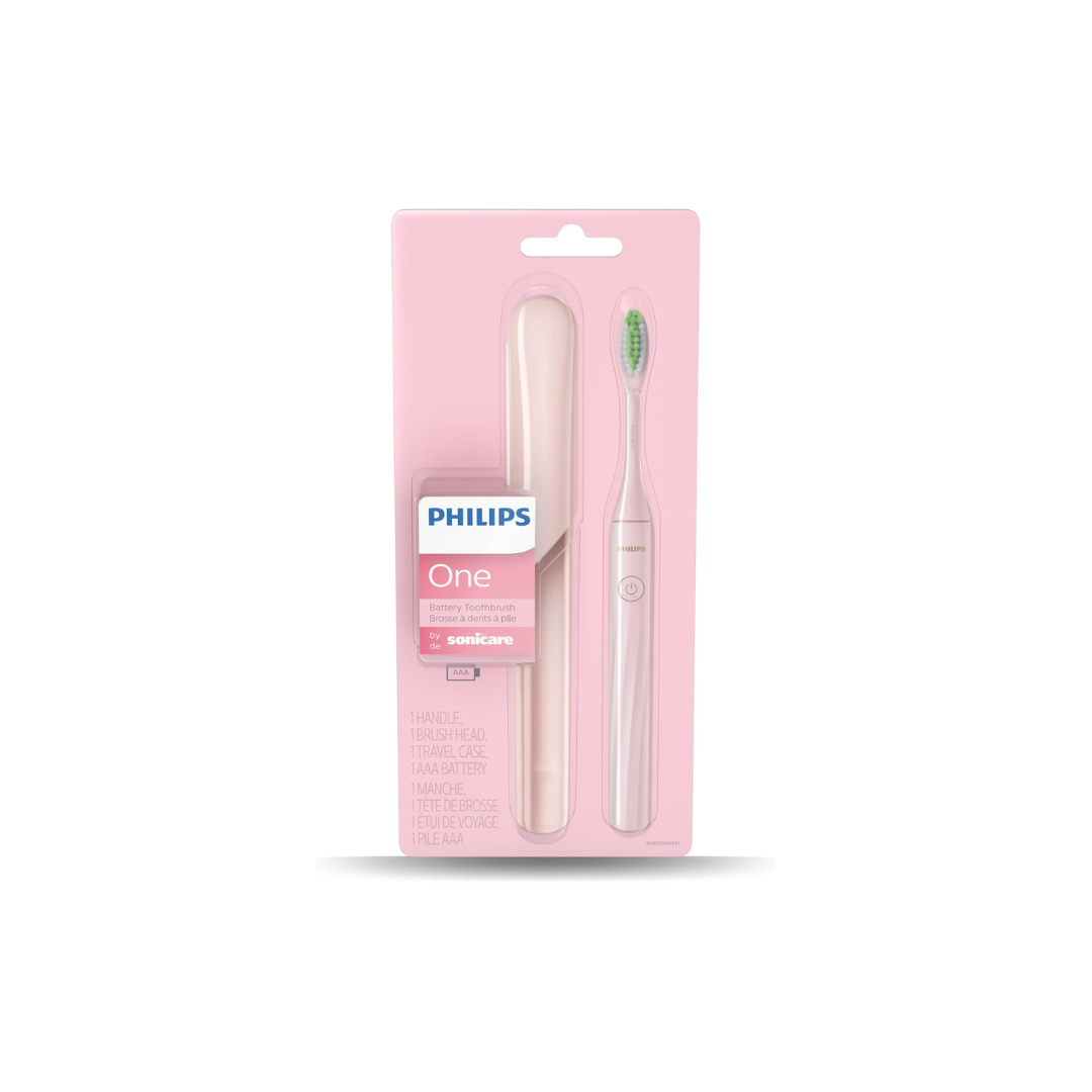 Philips One by Sonicare Battery Toothbrush, Pink, HY1100/06
