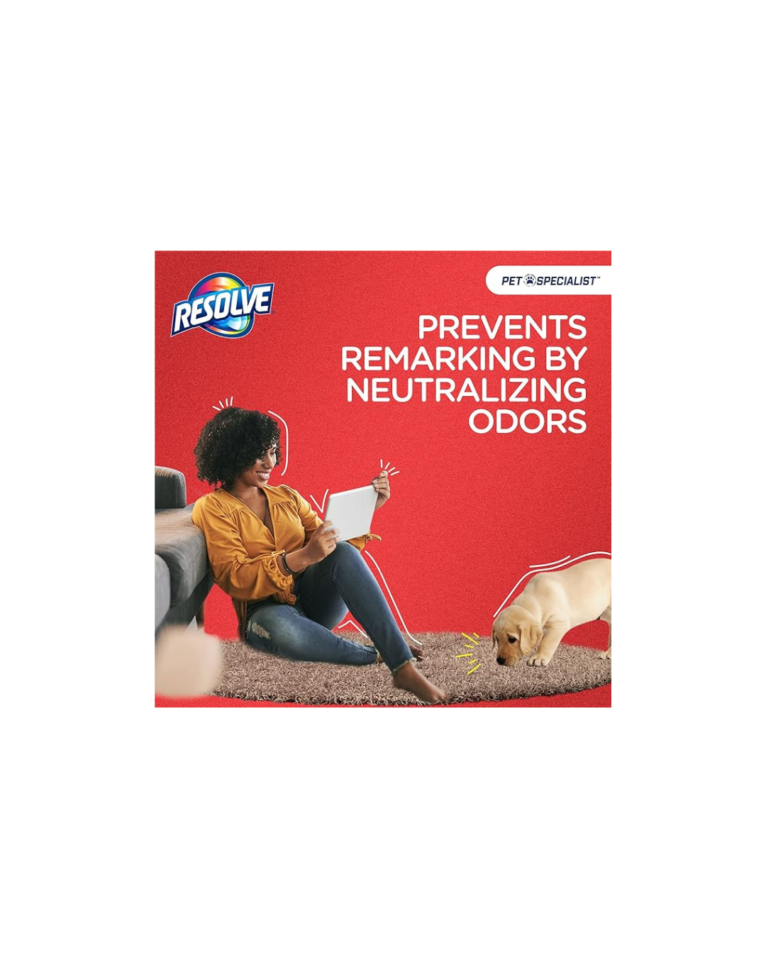 Resolve Pet Specialist Easy Clean Brushing Kit includes Heavy Traffic Foam Carpet Cleaner, 22oz