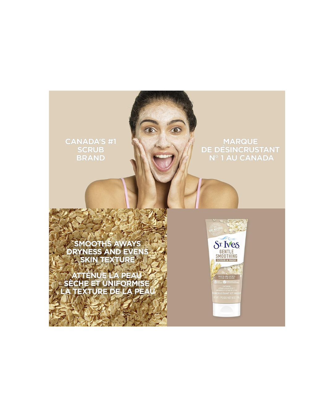 St. Ives Gentle Smoothing Oatmeal Facial Scrub & Mask
