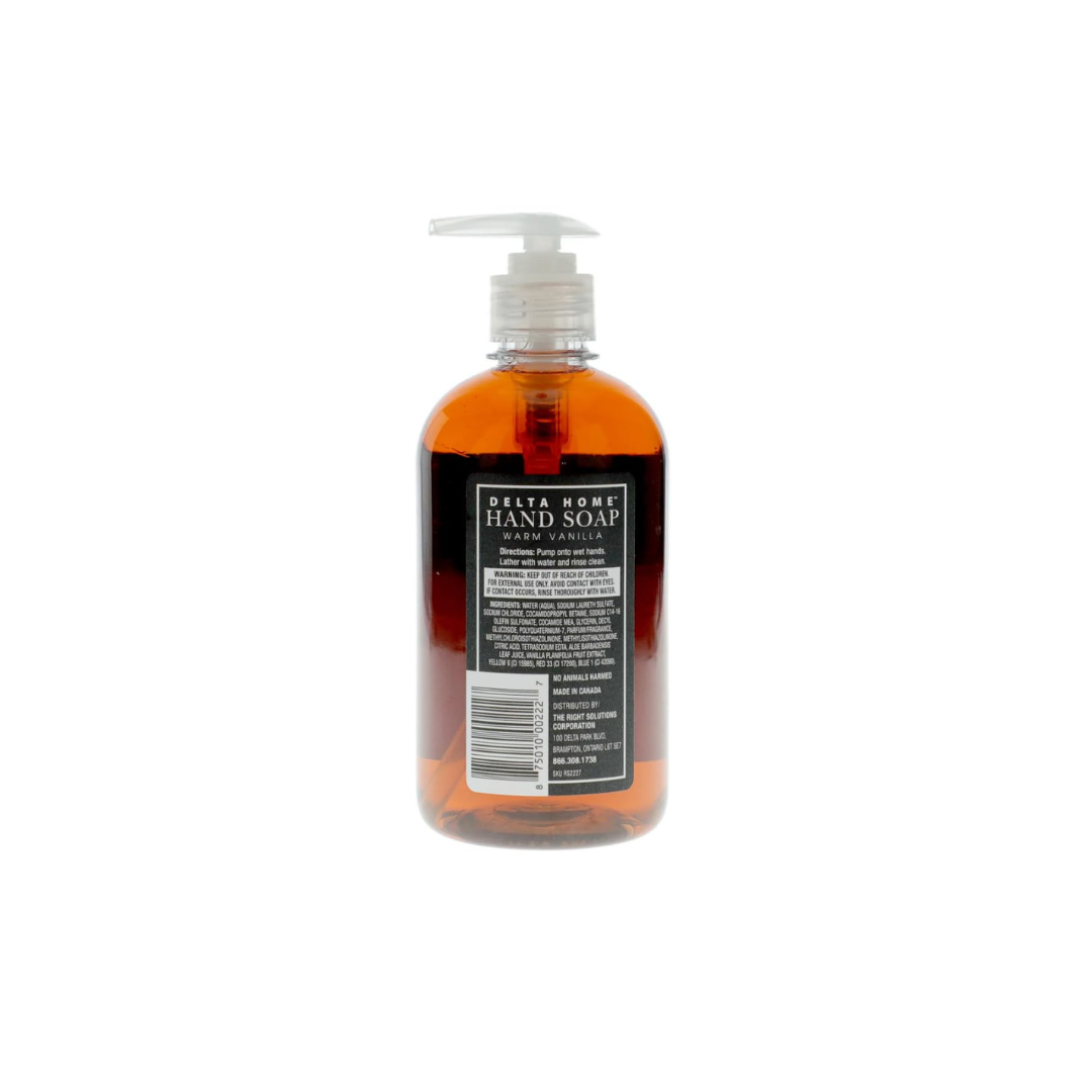 Delta Home Hand Soap, Warm Vanilla Scent, 473ml