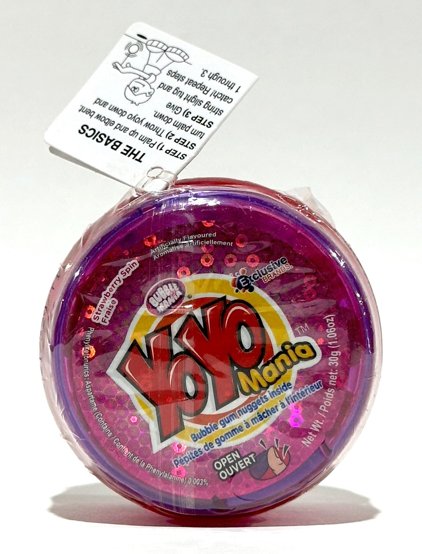 YOYO MANIA TOY WITH BUBBLE GUM NUGGETS INSIDE TOY AMAZING FRUITY FLAVOURS