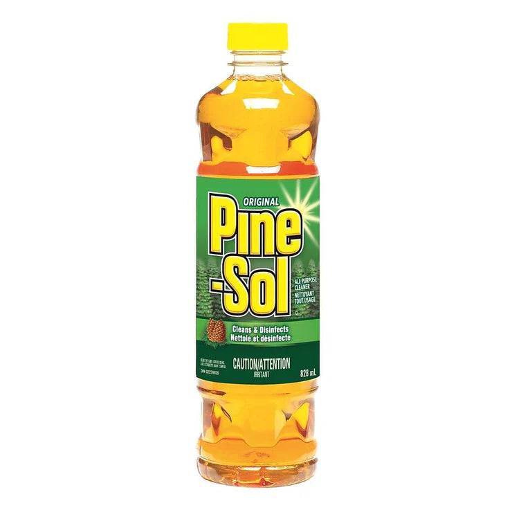 PINE SOL ORIGINAL 828ML CLEANS & DISINFECTS KILLS 99.99% OF GERMS & VIRUSES ( SAFE ON WOOD, PORCELAIN AND LAMINATE FLOORS.