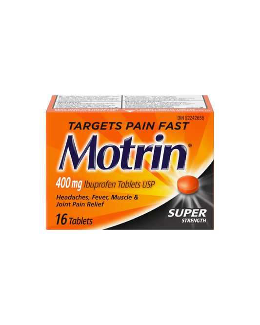 Motrin Super Strength Tablets, Pain Reliever for Menstrual Pain