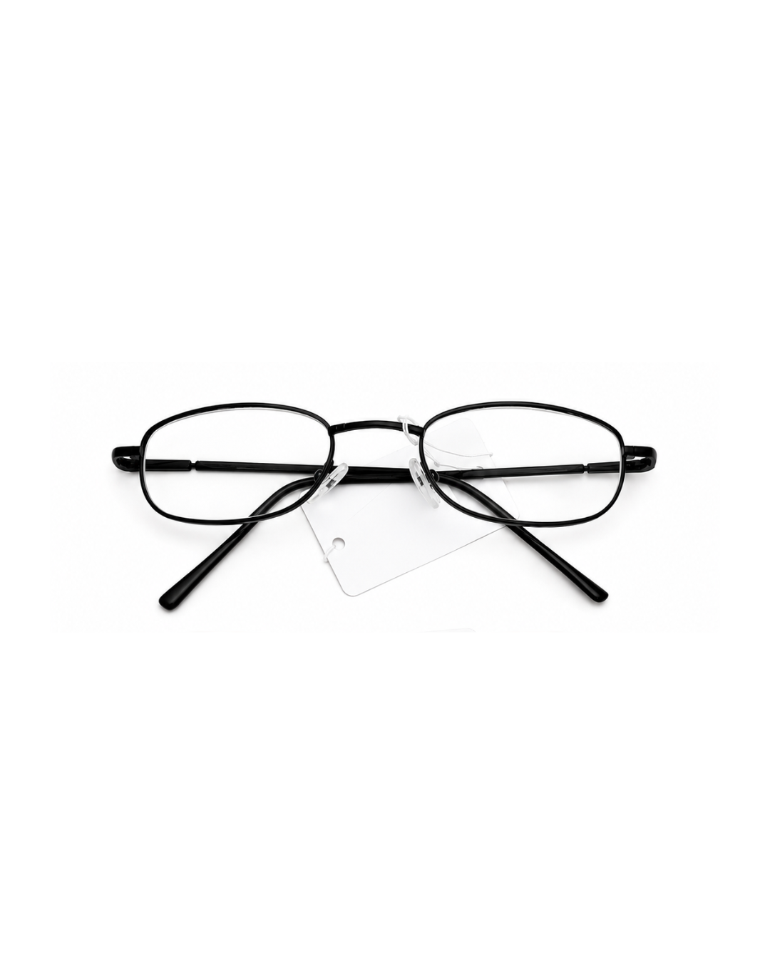 Slim Rectangle Metal Reading Glasses(Black)