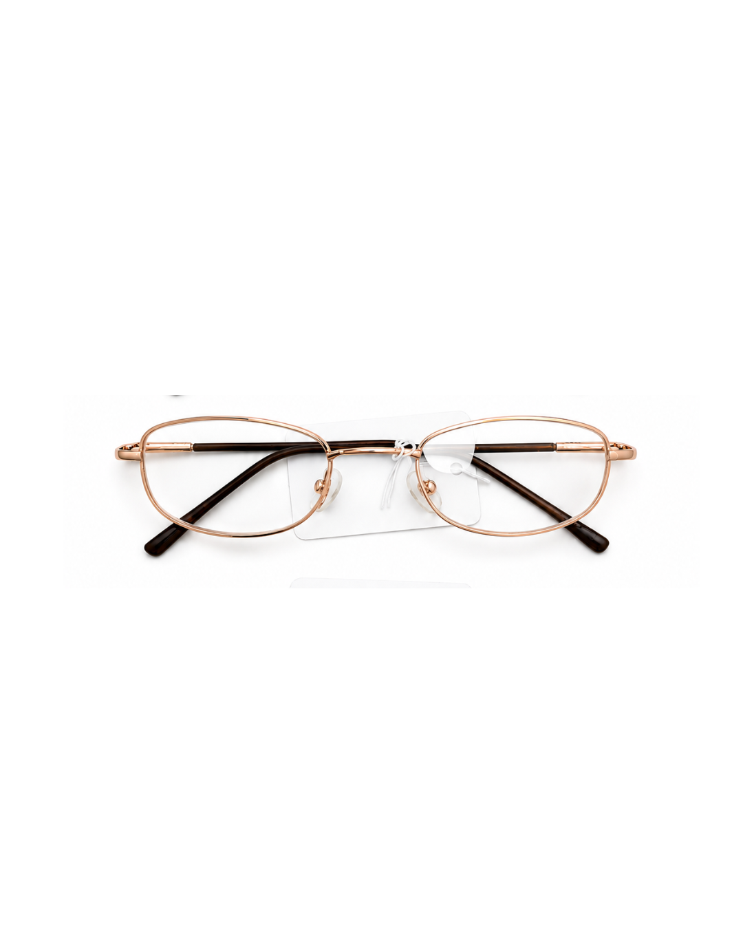 Slim Rectangle Metal Reading Glasses(Copper)