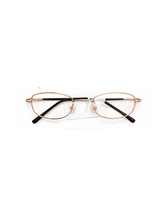 Slim Rectangle Metal Reading Glasses(Copper)