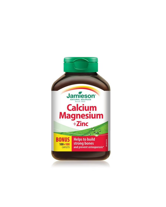 Jamieson Calcium Magnesium + Zinc – 200 Caplets