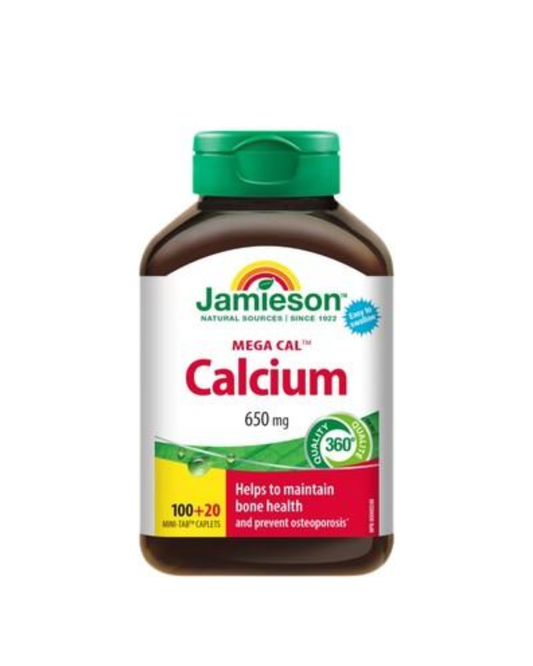 Jamieson Mega Cal Calcium 650mg – 120 Caplets