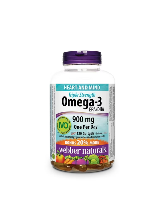 Webber Naturals Triple Strength Omega-3, 900 mg