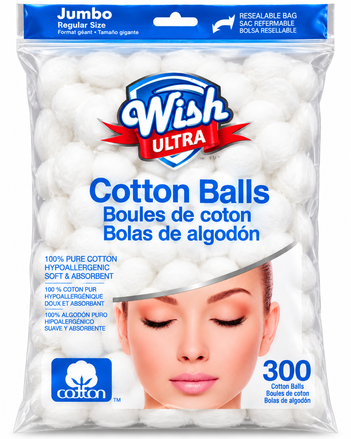 Wish Ultra Cotton Balls – 300 Count