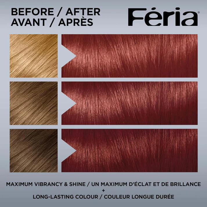 LOREAL FERIA BRIGHT AUBURN # 77 SHIMMERING COLOUR