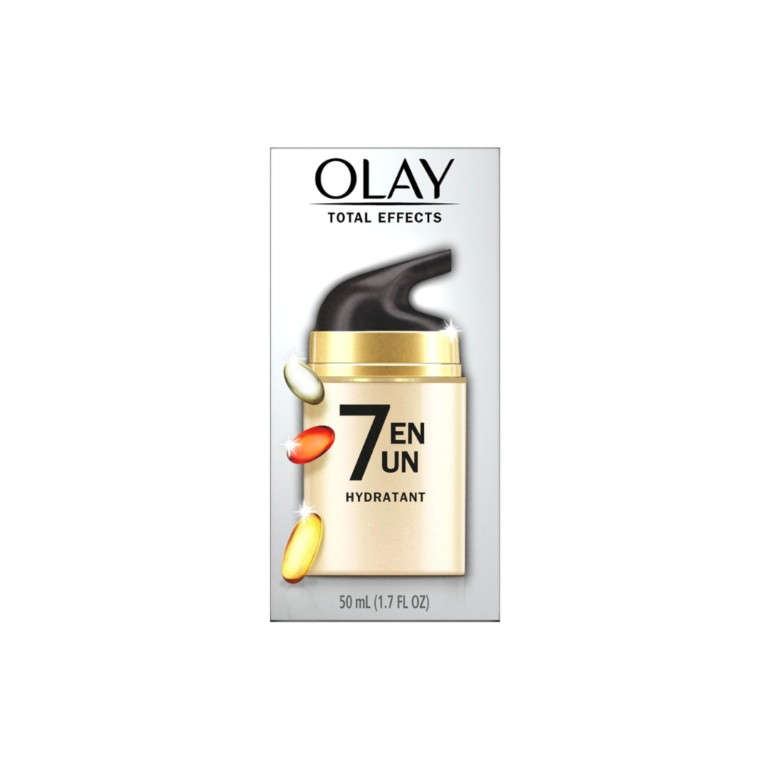 Olay Total Effects 7-In-One Anti-Aging Face Moisturizer with VitaNiacin Complex II, Vitamin B3, 50 mL