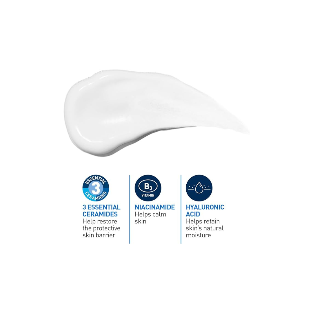 CeraVe Facial Moisturizing Lotion Pm | Ultra Lightweight, Night Face Moisturizer With Hyaluronic Acid | Fragrance Free, 89 Milliliters