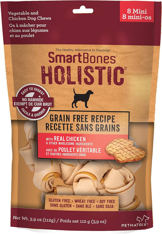 SMARTBONES HOLISTIC DOG BONES MINI 8 CT 112G