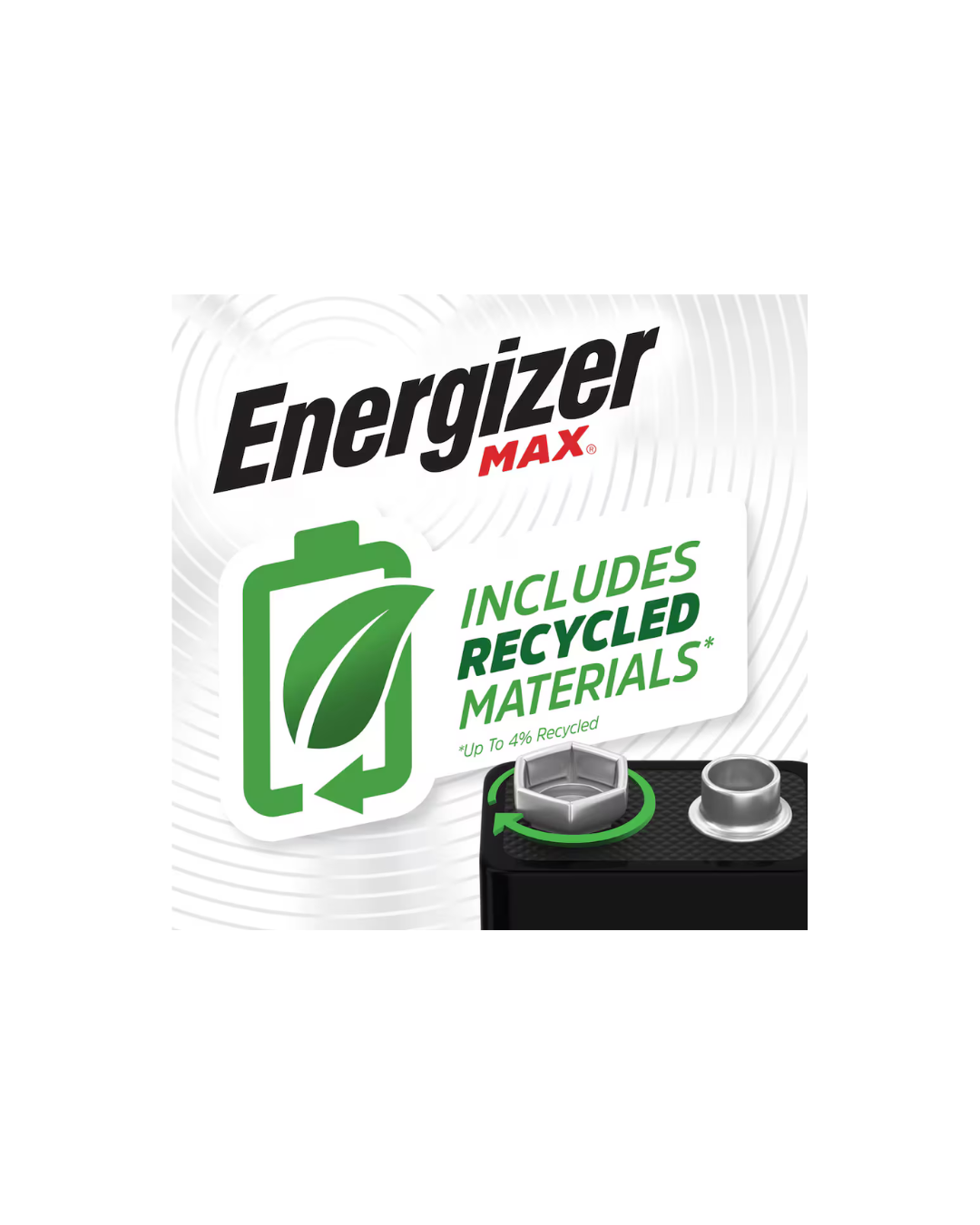 Energizer Energizer MAX 9V Batteries (1 Pack), 9 Volt Alkaline Batteries