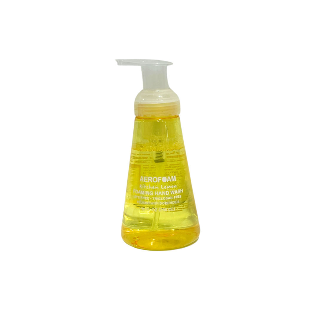 AREO FOAM KITCHEN LEMON FOAMING HAND SOAP 296ML INFUSED WITH BOTANICALS PUMP