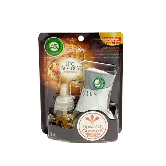 AIR WICK SCENTED OIL AIR FRESHENER SET BAKED PEAR & VANILLIA SCENT