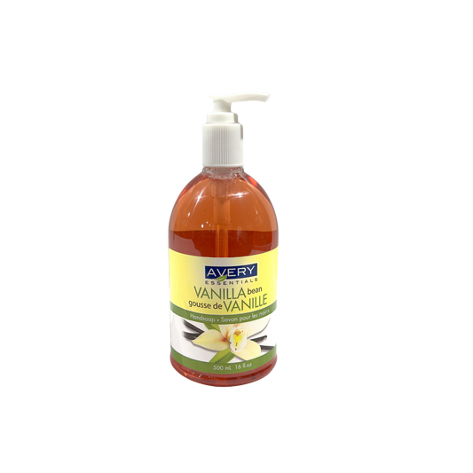 AVERY ESSENTIALS HAND SOAP 500ML PUMP VANILLIA SCENT MADE IN CANADA