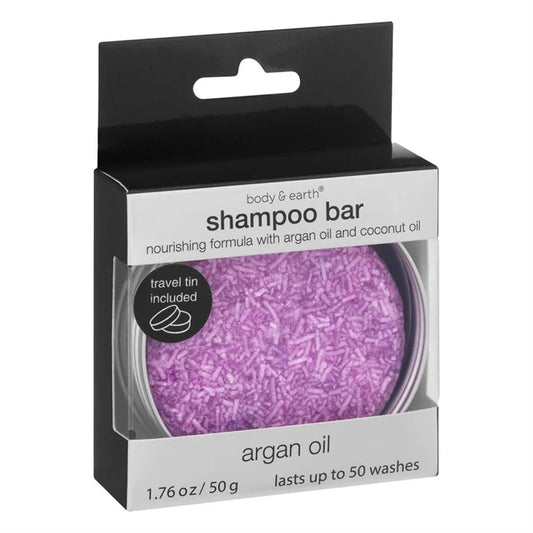 Body & Earth Shampoo Bar, 50g, Argan Oil