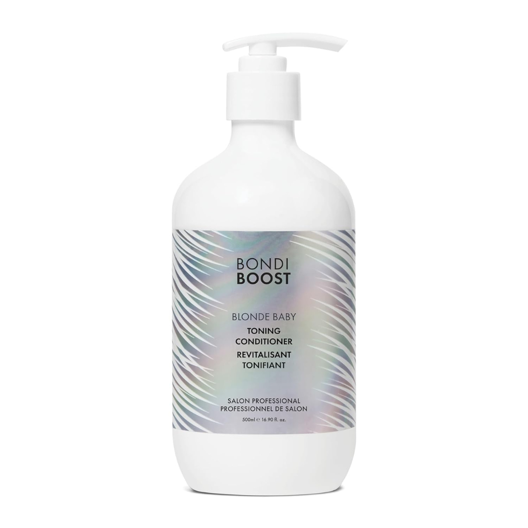 BONDIBOOST Blonde Baby Toning Purple Conditioner [16.90 fl oz], Add Softness + Smoothness + Hydration, Color-Safe Hair Care Solution with Natural Ingredients, Neutralize Brass + Sulfate Free Formula