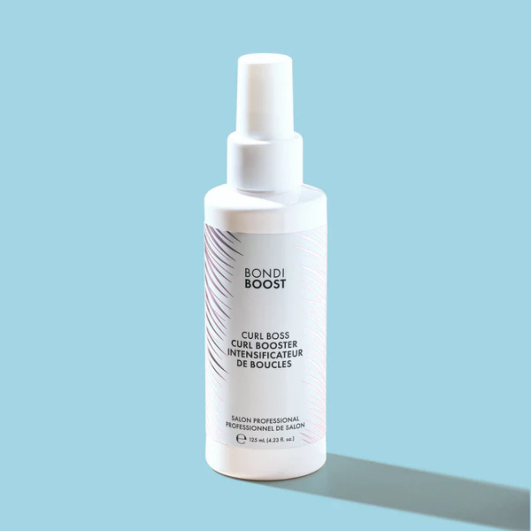 BONDI BOOST Curl Boss Booster Spray Revitalize + Hydrate + Elevate Curls, Anti-Frizz Leave In Enhancing Formula, Professional Grade for Bouncy + Defined + Frizz Free Curly Hair