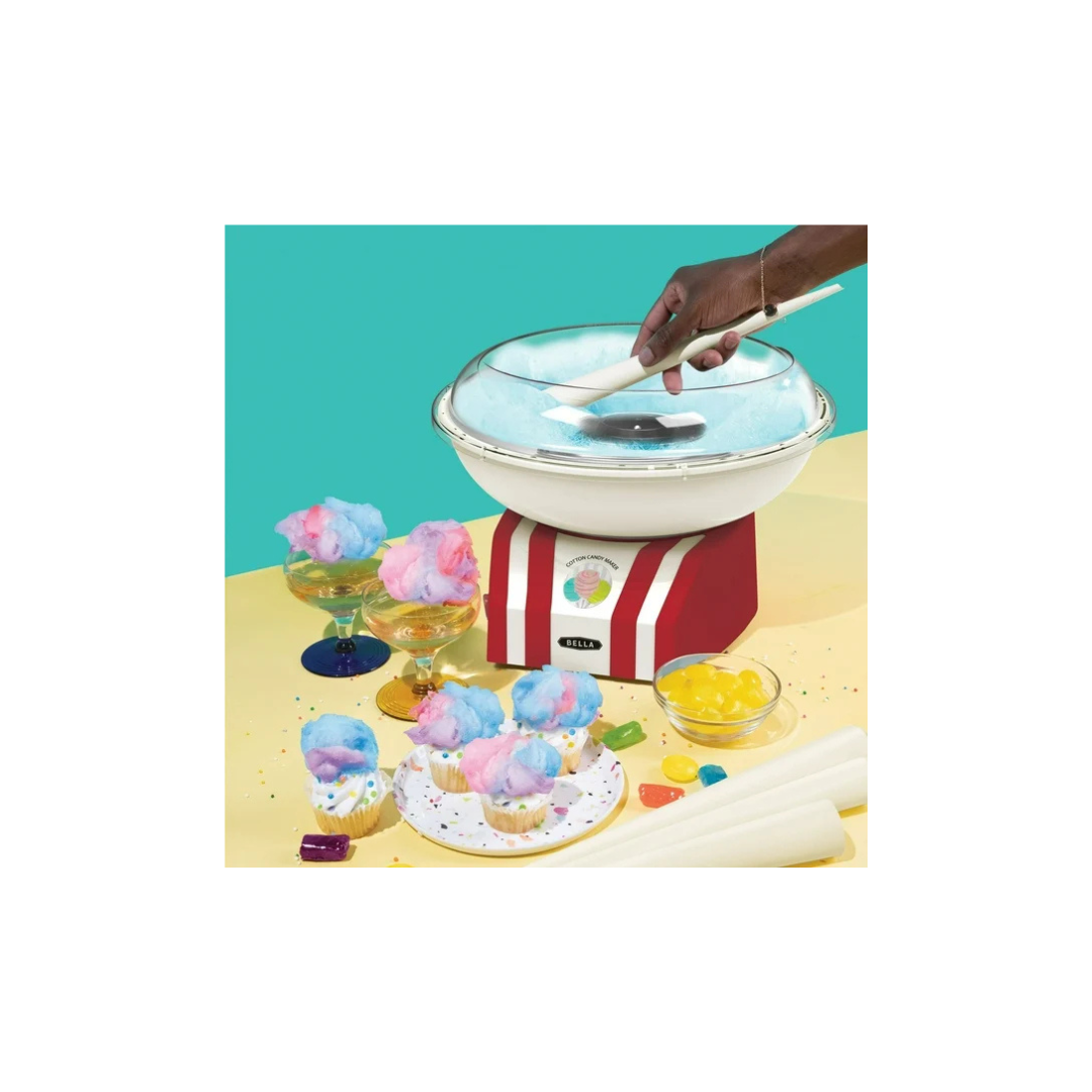 BELLA 13572 Cotton Candy Maker, Red and White