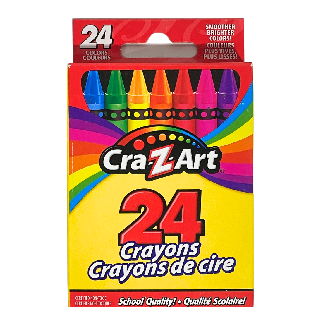 CRA Z ART 24 CRAYONS 24 COLOURS