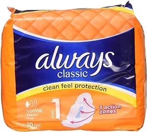 ALWAYS CLASSIC NORMAL PADS 10 CT