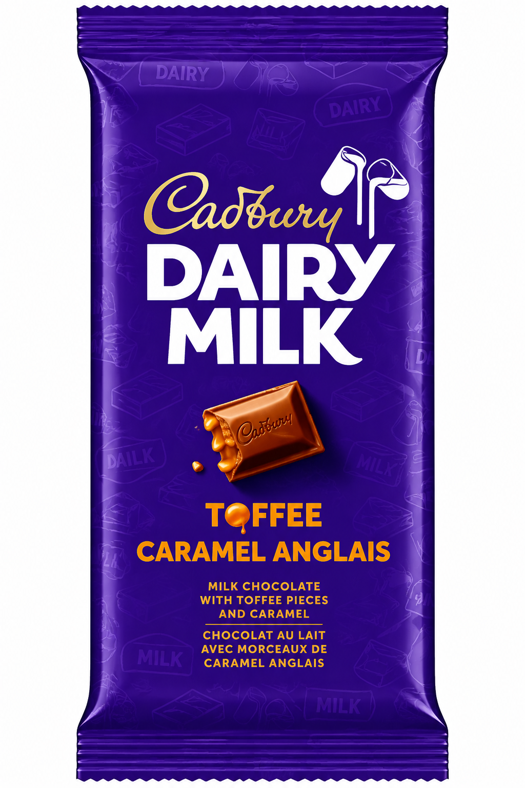 Cadbury Dairy Milk Toffee Caramel Chocolate Bar 90g