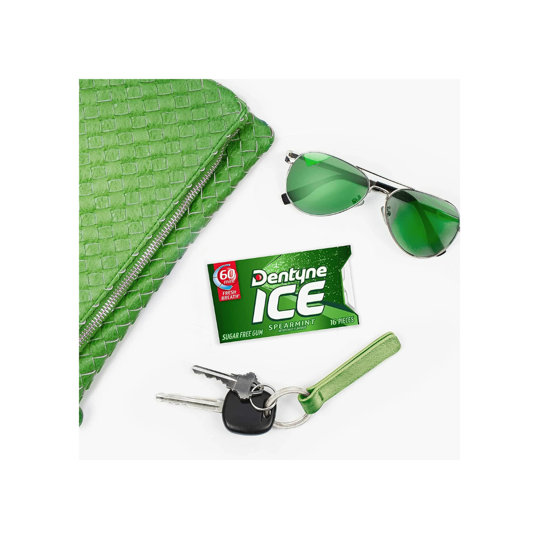Dentyne Ice Spearmint Chewing Gum | 16 Pieces Per Pack | Sugar Free
