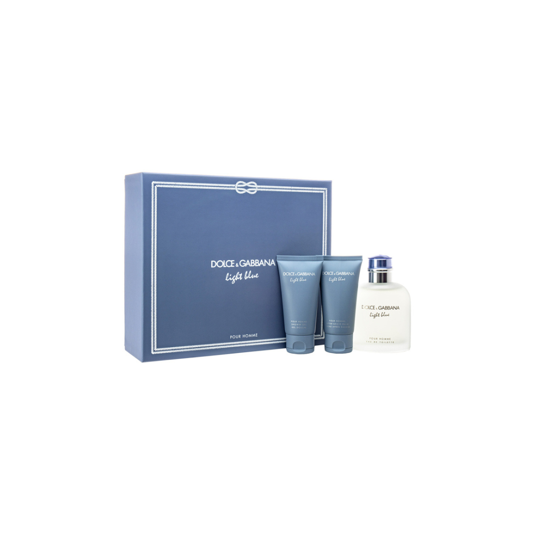 Dolce & Gabbana Light Blue Pour Homme 3pcs Gift Set EDT For Him