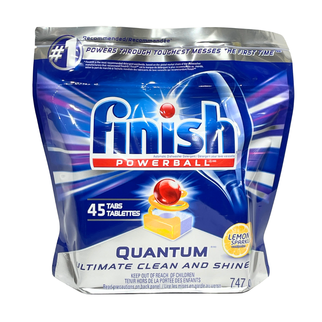 FINISH POWERBALL QUANTUM ULTIMATE CLEAN & SHINE LEMON FRESH 45 TABS