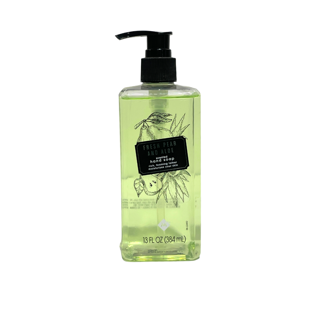 FRESH PEAR & ALOE SCENTED HAND SOAP RICH, FOAMING LATHER MOISTURIZES YOUR SKIN 384ML LUXTURY HAND SOAP MADE IN CANADA