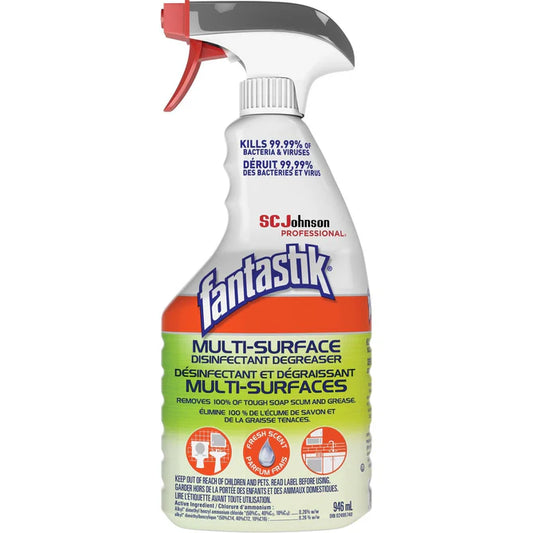 FANTASTIK MULTI- SURFACE DISINFECTANT 946ML ( KILLS 99.9% OF VIRUSES AND BACTERIA)