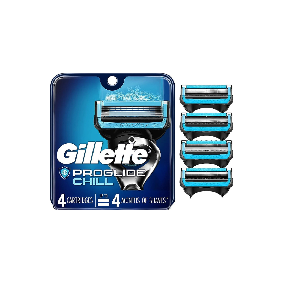 Gillette ProShield Chill Men's Razor Blades Refills, 4pack