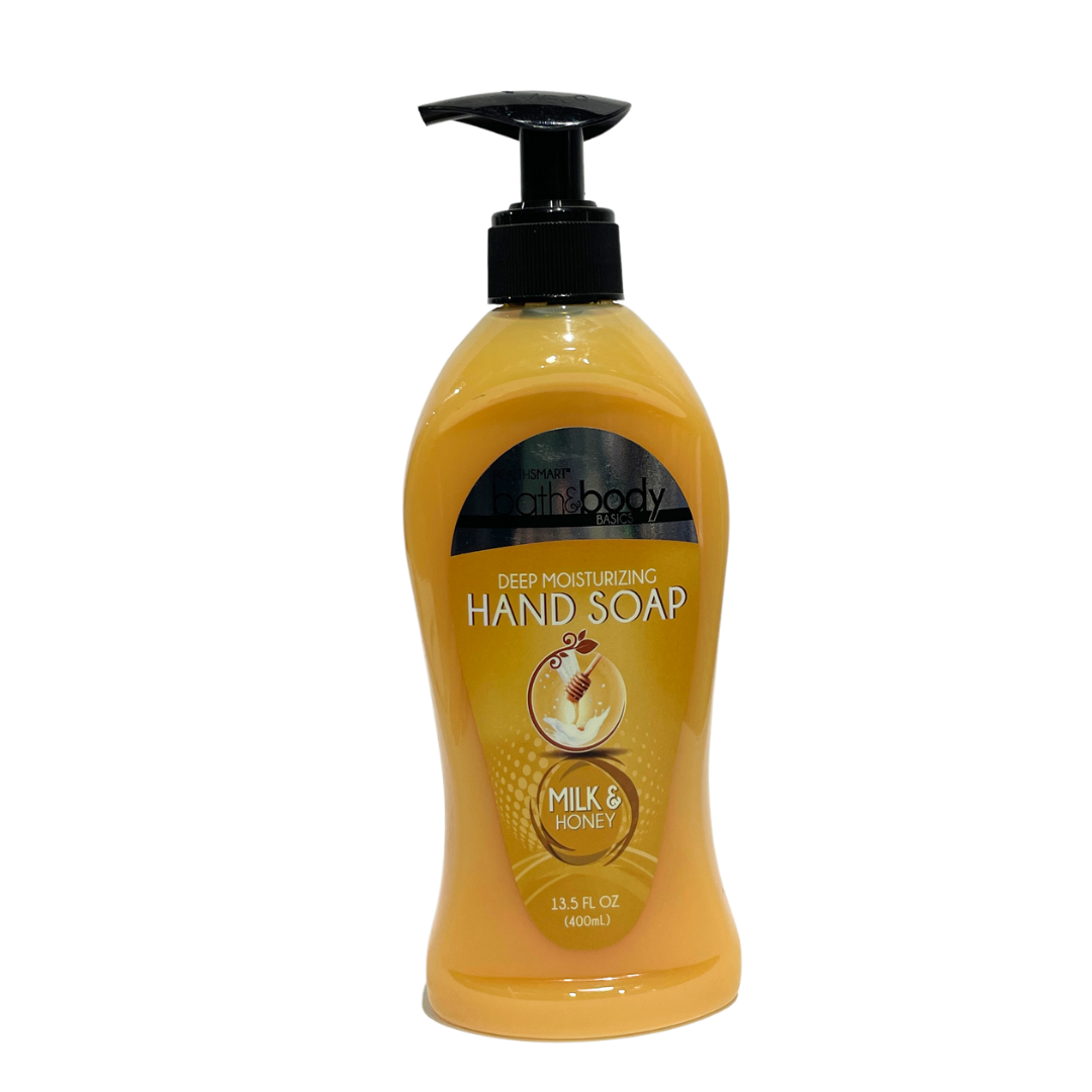 BATH & BODY BASICS DEEPLY MOISTURIZING HAND SOAP MILK & HONEY 400ML