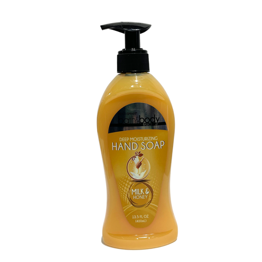 BATH & BODY BASICS DEEPLY MOISTURIZING HAND SOAP MILK & HONEY 400ML