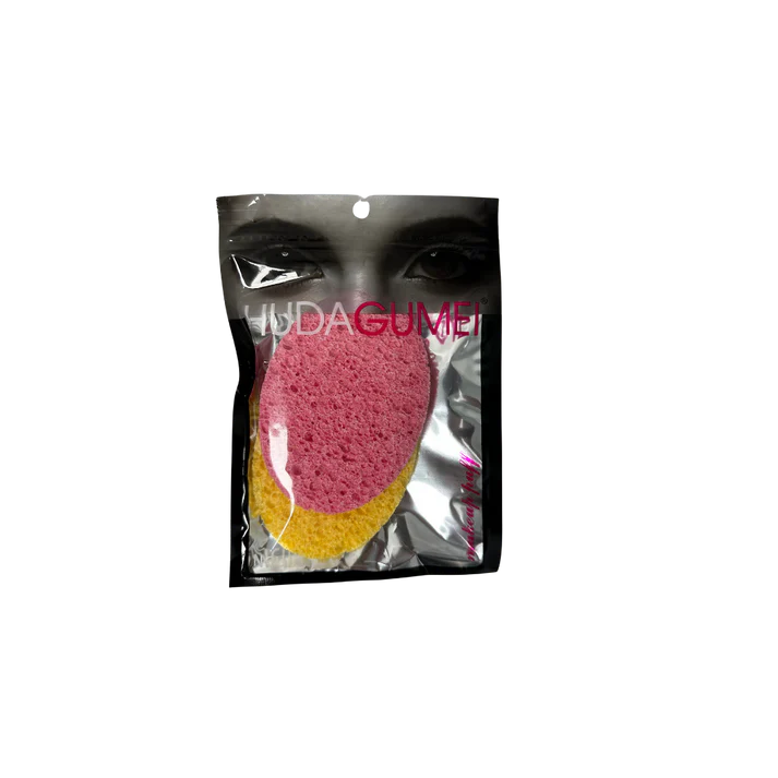 HUDA GUMEI LARGE SIZE PROFESSIONAL FACIAL COSMETIC SPONGES TWIN PACK