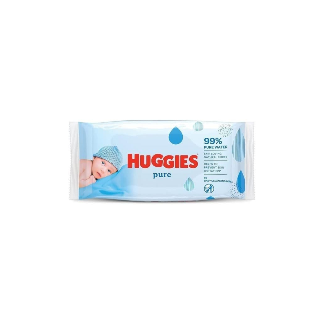 HUGGIES BABY WIPES 56CT PURE