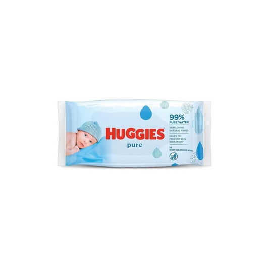 HUGGIES BABY WIPES 56CT PURE