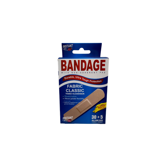 INSTANT AID FABRIC CLASSIC BANDAGE 30+5 ALL ONE SIZE