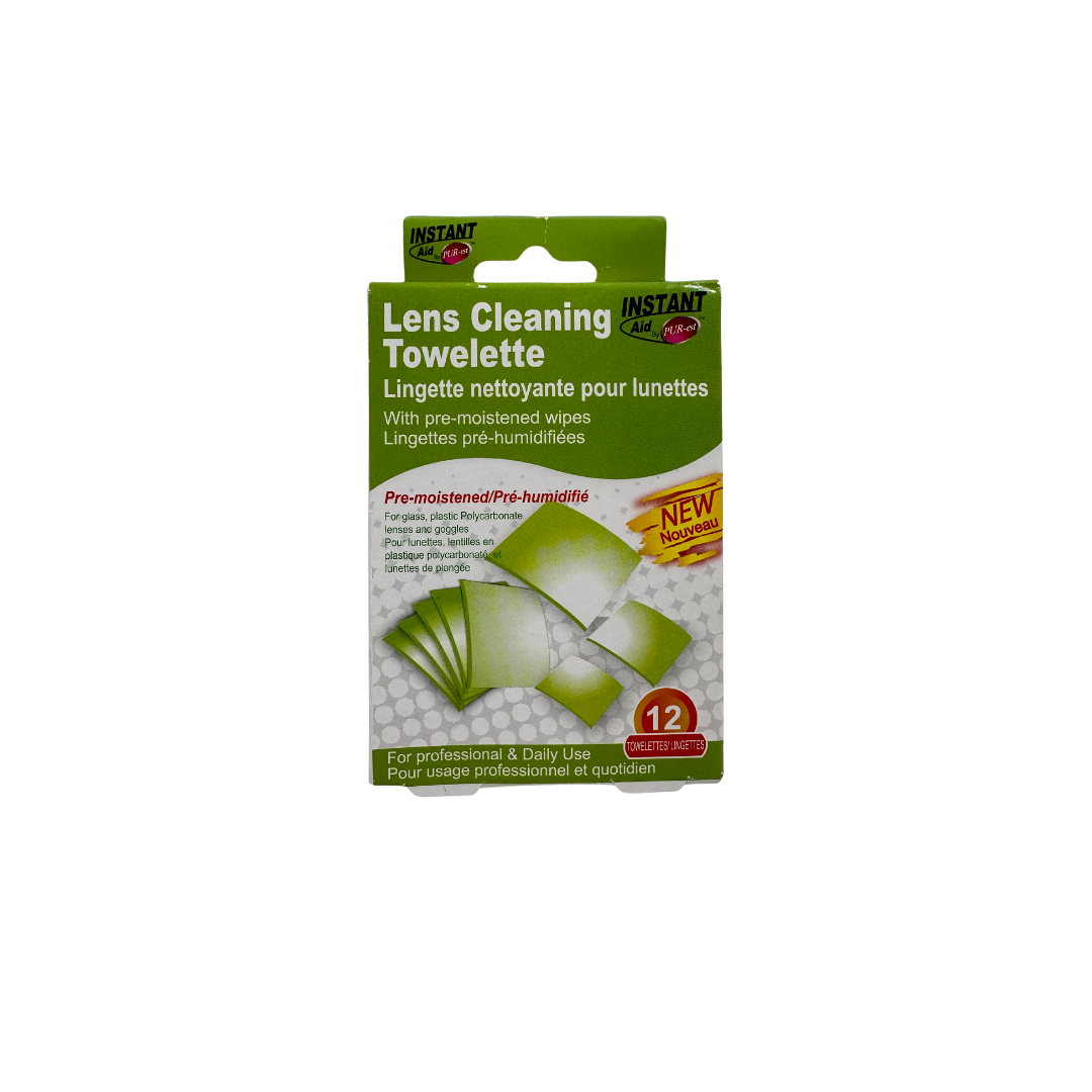 INSTANT AID LENS CLEANING 12 TOWELETTES