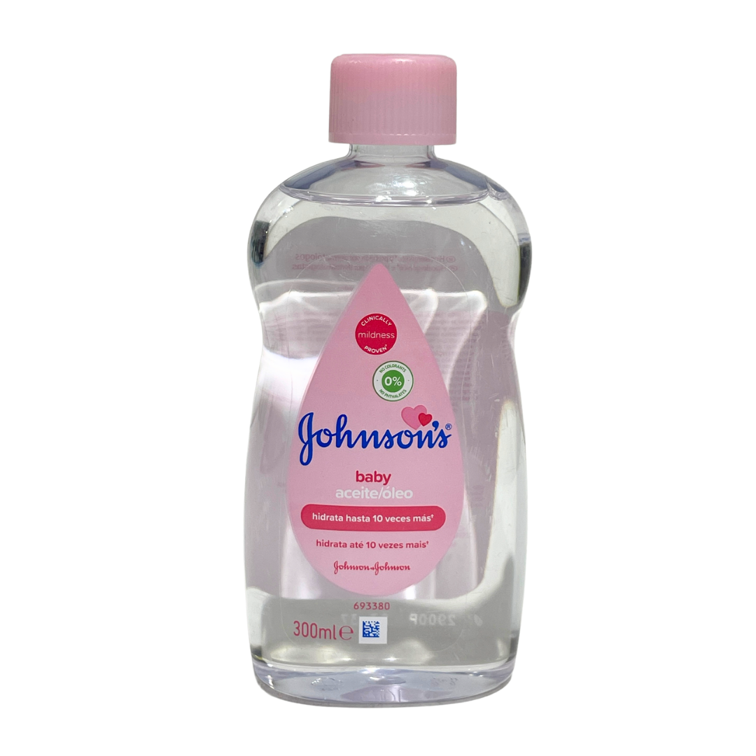 JOHNSON & JOHNSON BABY OIL HYDRATES SKIN 10 X MORE THAN ANOTHER PRODUCT ON THE MARKET 300ML