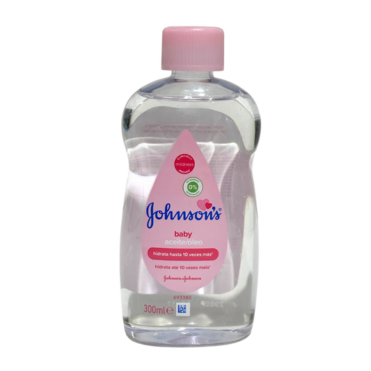 JOHNSON & JOHNSON BABY OIL HYDRATES SKIN 10 X MORE THAN ANOTHER PRODUCT ON THE MARKET 300ML