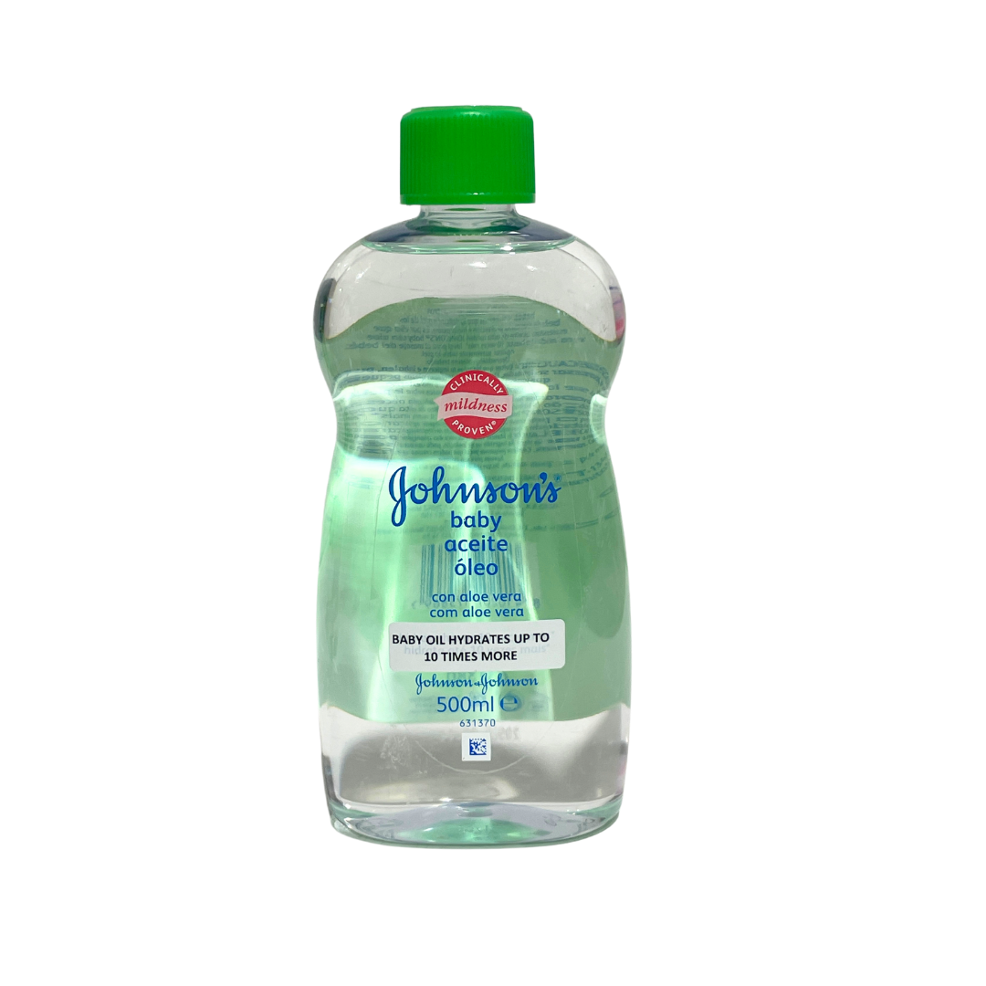 JOHNSON & JOHNSON BABY OIL 500ML WITH ALOE VERA